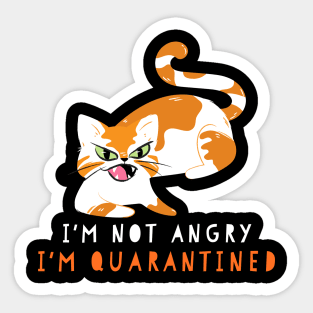 I'm not angry I'm quarantined Sticker